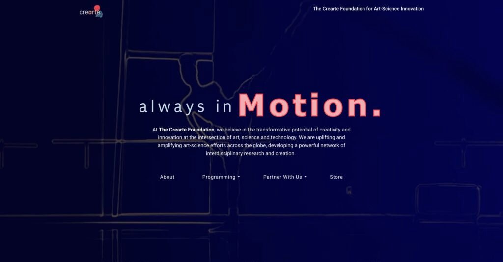 The Crearte Foundation for Art-Science Innovation